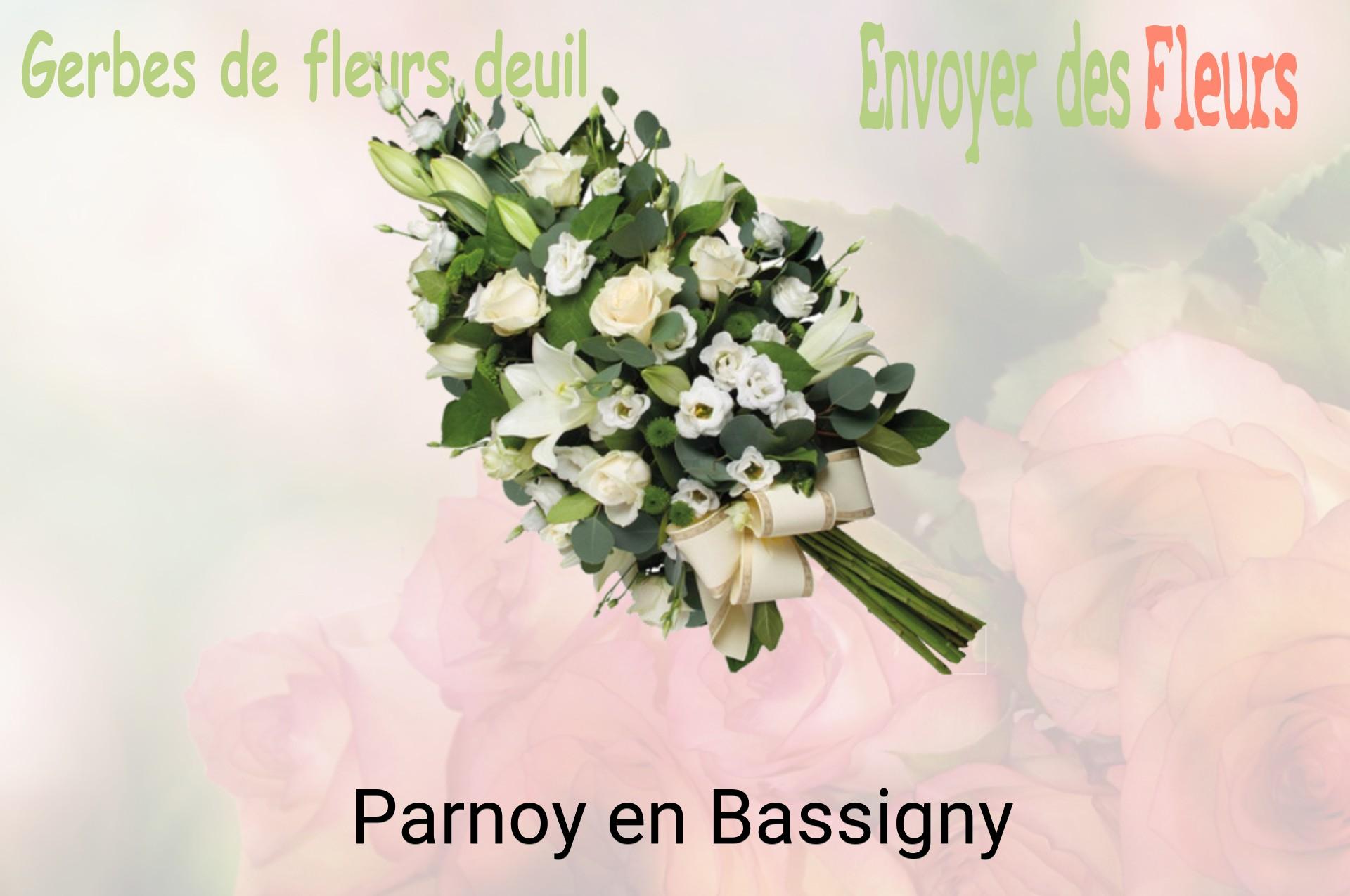 Gerbe de fleurs de deuil livrée à Parnoy-en-Bassigny